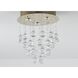 Canada LED 12 inch Gold Semi Flush Mount Ceiling Light